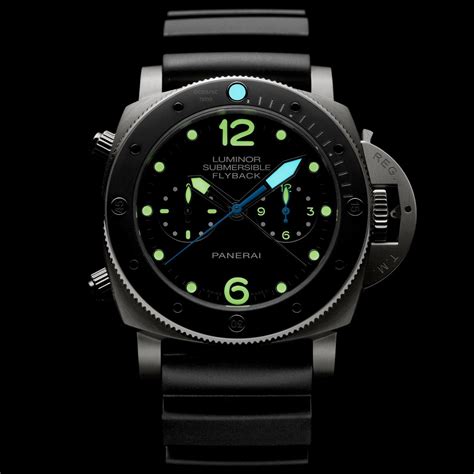 panerai luminor submersible flyback replica|panerai luminor flyback 1950.